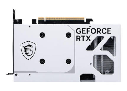 MSI RTX 5060 Ventus 2X OC White puertos de salida HDMI y DisplayPort detalle