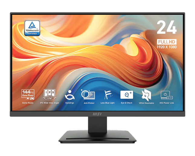 MSI Monitor 24 pulgadas FHD 144 Hz, PRO MP243L E14