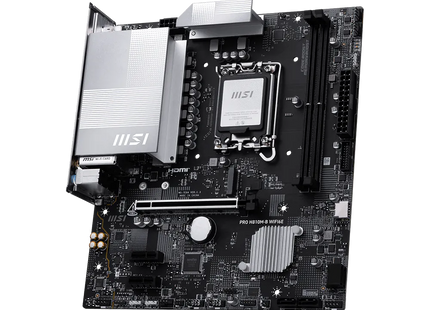 Tarjeta madre MSI formato Micro-ATX con slots de memoria DDR5