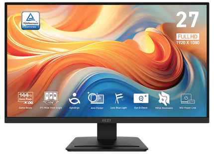Monitor MSI PRO MP273L E14 de 27 pulgadas vista frontal completa
