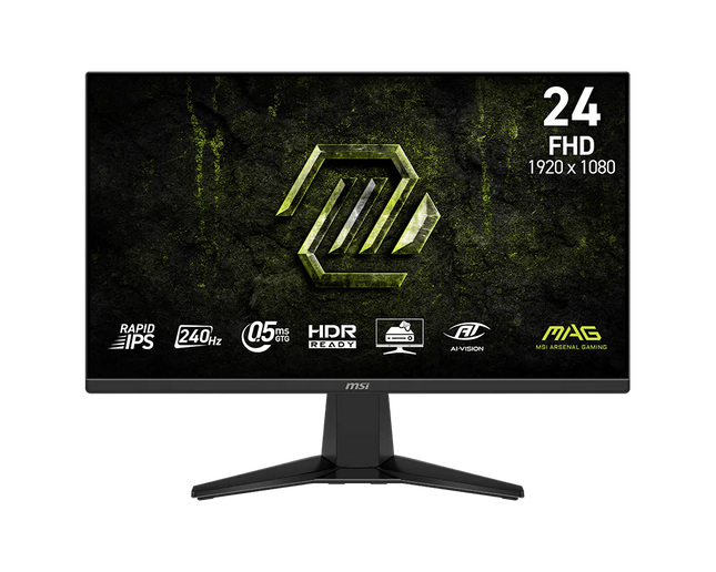 Monitor Gaming MSI MAG 245F X24 de 23.8" Full HD 240Hz Rapid IPS