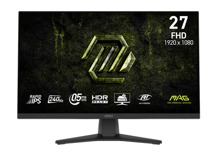 Monitor Gaming MSI MAG272F X24 27 pulgadas vista frontal pantalla completa