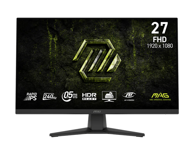 Monitor Gaming MSI MAG 272F X24 de 27" Full HD 240Hz Rapid IPS