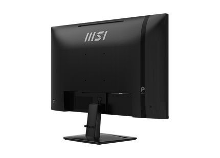 Vista superior del monitor MSI PRO MP271 27 pulgadas destacando el bisel delgado y acabado profesional