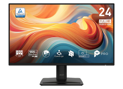 Monitor MSI PRO MP242 23.8 pulgadas vista frontal pantalla encendida