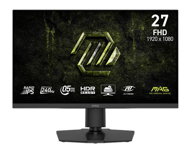 Monitor gaming MSI MAG 272PF X24 vista frontal