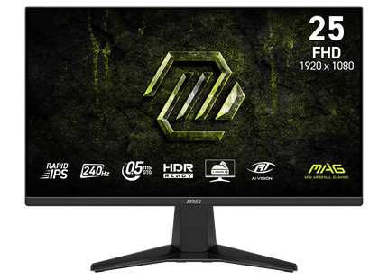 Monitor Gamer MSI MAG 255F X24 24.5" FHD 240Hz Rapid IPS