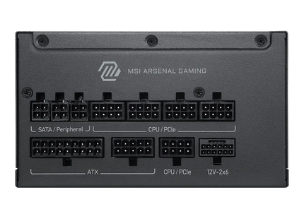 MSI MAG A1200PLS PCIE5 fuente de poder vista lateral