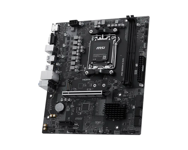 MSI tarjeta madre AM5 mATX DDR5, PRO B850M-E EVO