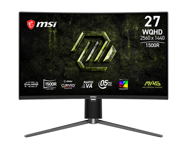 MSI monitor gaming 27" curvo WQHD, MAG 274CQPDF X32