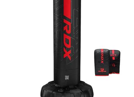 RDX Saco de Boxeo de Pie 1.8 m Negro/Rojo, F6 Kara