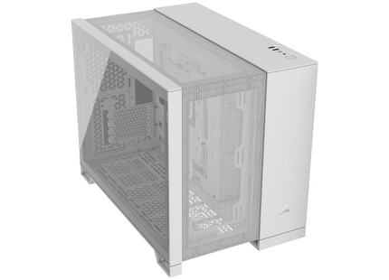 Case Gaming Corsair 2500D Airflow | Media Torre | Doble Cámara | Vidrio Templado | White