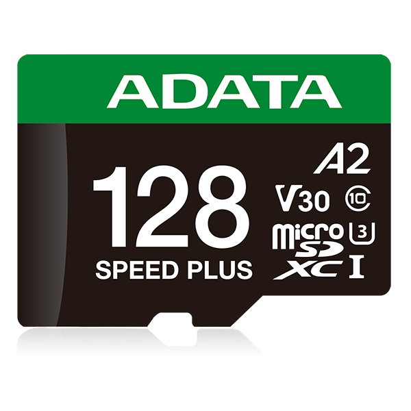 Memoria MicroSDXC ADATA Speed Plus UD128GUI3V30A2SP-RA1 | 128GB | Clase 10 | UHS-I U3 V30 A2 | Con Adaptador