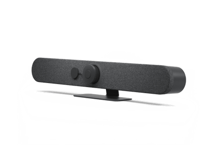 Logitech Rally Bar Mini grafito, vista trasera con conexiones