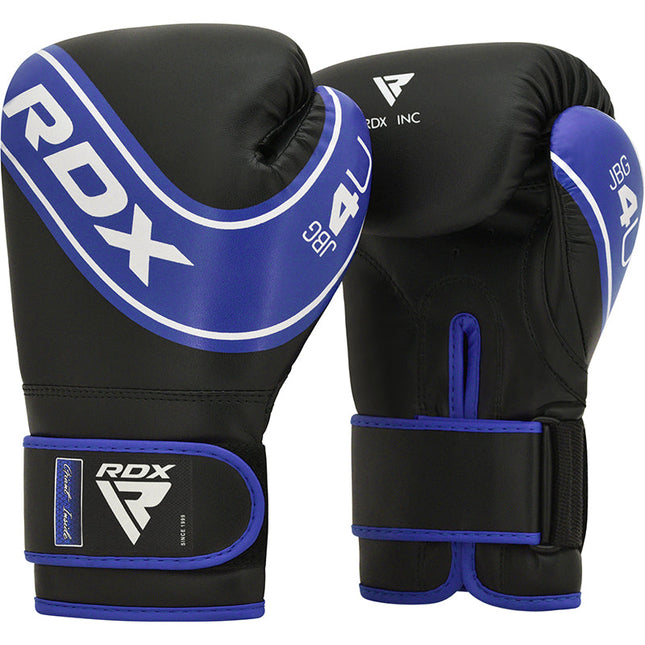 RDX Guantes de Boxeo Infantiles Azules - vista frontal