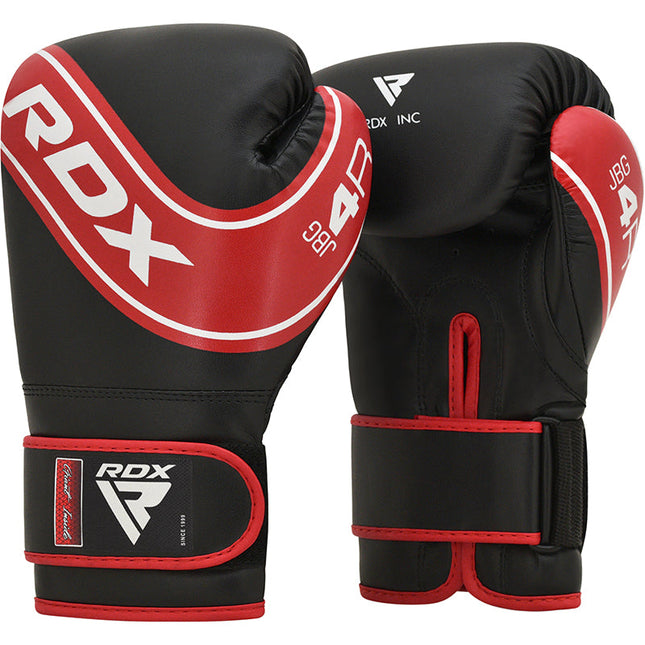 RDX Guantes de Boxeo Infantiles Rojos - vista frontal