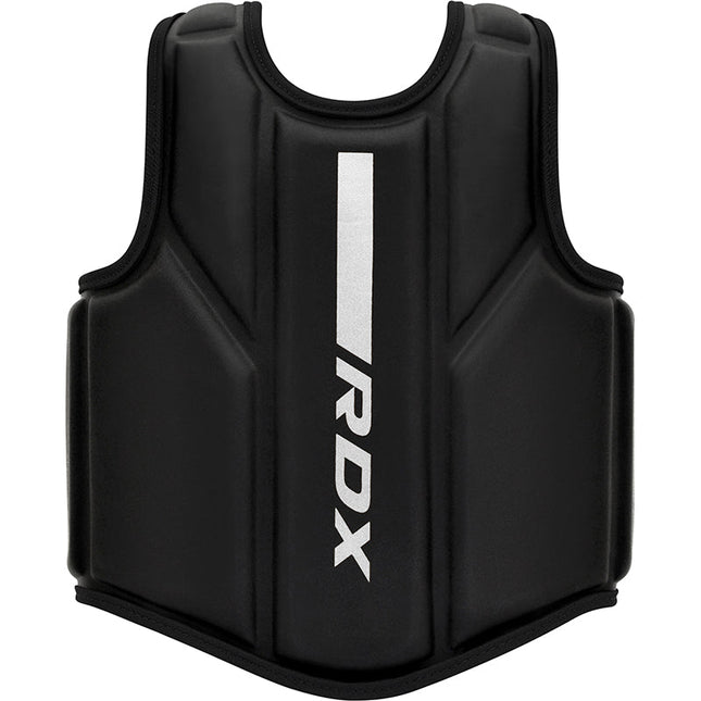 RDX Peto Protector de Entrenador Negro/Blanco F6M Kara - vista frontal
