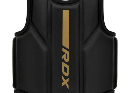 RDX Peto Protector de Entrenador Negro/Dorado F6M Kara - vista frontal