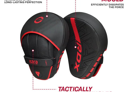RDX Almohadillas Focus Negro/Rojo, F6 Kara