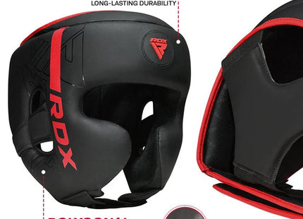 RDX Casco Protector Negro/Rojo, F6 Kara