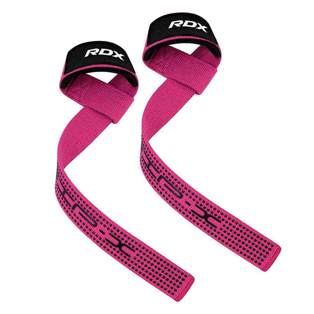 RDX Correas de Levantamiento Plus Rosado S4 - vista frontal