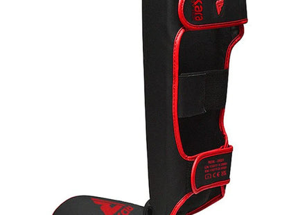 RDX Espinilleras con Empeine MMA Negro/Rojo, F6 Kara