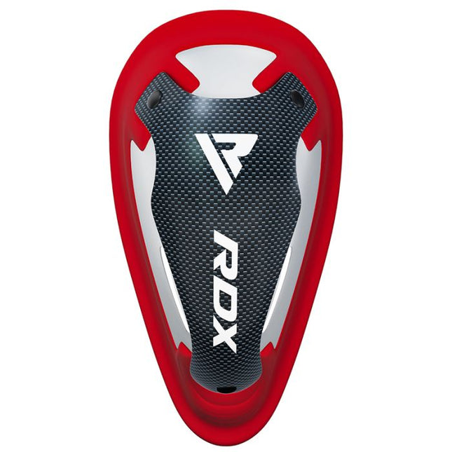 RDX Copa Protectora de Gel Roja/Blanca - vista frontal