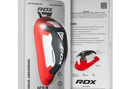 RDX Copa Protectora de Gel Roja/Blanca, GCX-NRW