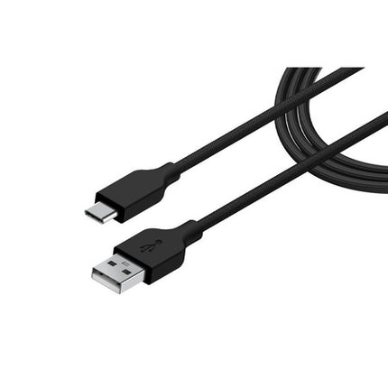 Cable Genius USB-A a USB-C ACC-A2CC-3A | 1 Metro | Carga Rápida | Compatible con Dispositivos USB-C | Negro
