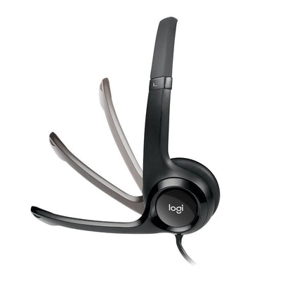 Headset Logitech Stereo H390 | USB | Micrófono con Cancelación de Ruido | Negro