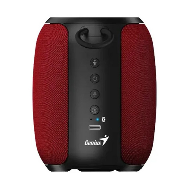 Parlante Genius SP-915BT | Bluetooth | Potencia 5W | Batería recargable | Sonido estéreo | Color Rojo
