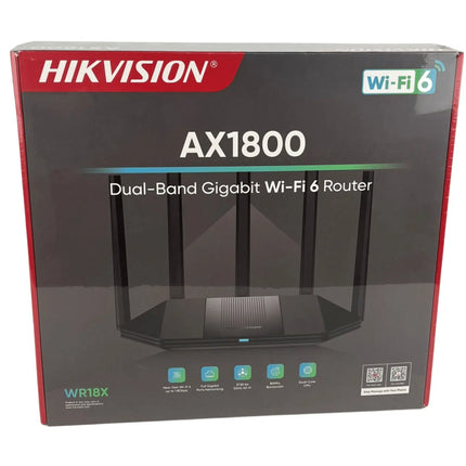 Router Inalámbrico Hikvision DS-3WR18X | 5GHz | Wi-Fi 6 | Doble Banda