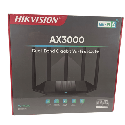 Router Inalámbrico Hikvision DS-3WR30X | 5GHz | Wi-Fi 6 | Doble Banda