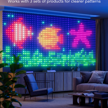 Cortina de Luces Govee WiFi y Bluetooth Curtain Light H70B1 | RGBIC | Efectos Dinámicos | Control por App y Voz
