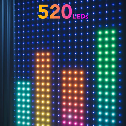 Cortina de Luces Govee WiFi y Bluetooth Curtain Light H70B1 | RGBIC | Efectos Dinámicos | Control por App y Voz