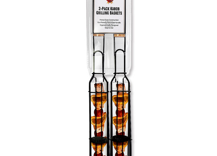 JIMBEAN canasta para asar brochetas JB0132, vista frontal del set de dos piezas
