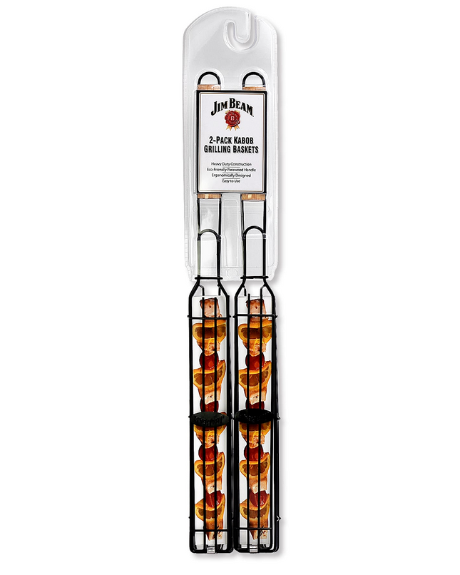 JIMBEAN canasta para asar brochetas JB0132, vista frontal del set de dos piezas
