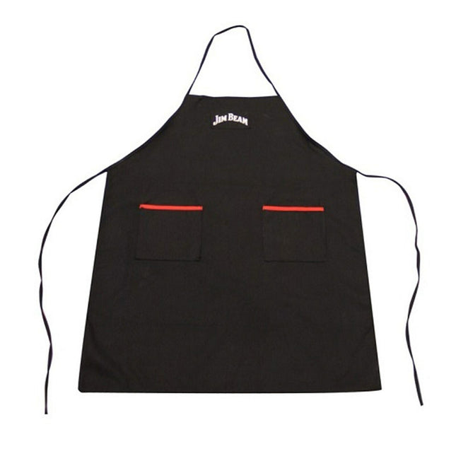 JIMBEAN delantal parrillero unisex JB0112, vista frontal con bolsillo y logo bordado
