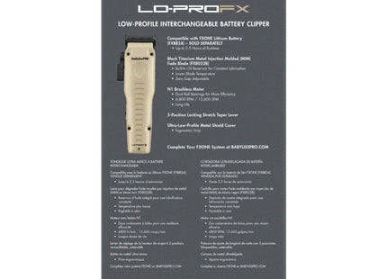 Barberology Cortadora beige edición limitada, Lo-ProFX FXONE