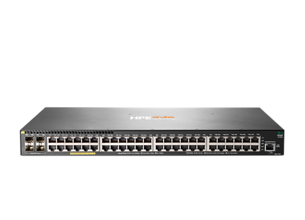 Aruba Switch 2930F 48G PoE+ 4SFP 370W - vista frontal
