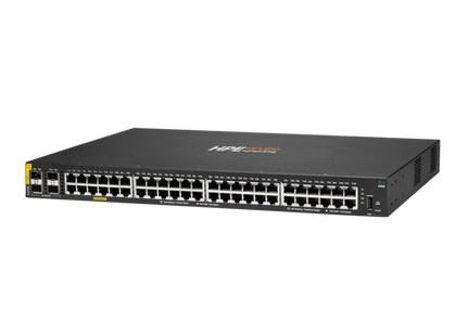 Aruba Switch CX 6100 48G Class4 PoE 4SFP+ 370W - vista de puertos