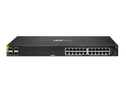 Aruba Switch CX 6100 24G Class4 PoE 4SFP+ 370W - vista frontal