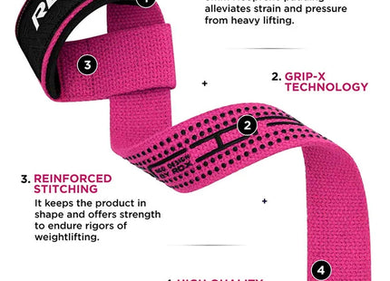 RDX Correas de Levantamiento Plus Rosado, S4