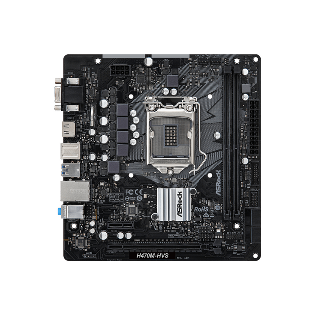 Tarjeta Madre ASRock H470M-HVS DDR4 | Micro ATX | LGA 1200 | DDR4 hasta 2933 MHz