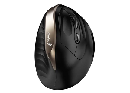 Mouse inalámbrico Genius RS2 Ergo 8250S con diseño ergonómico negro