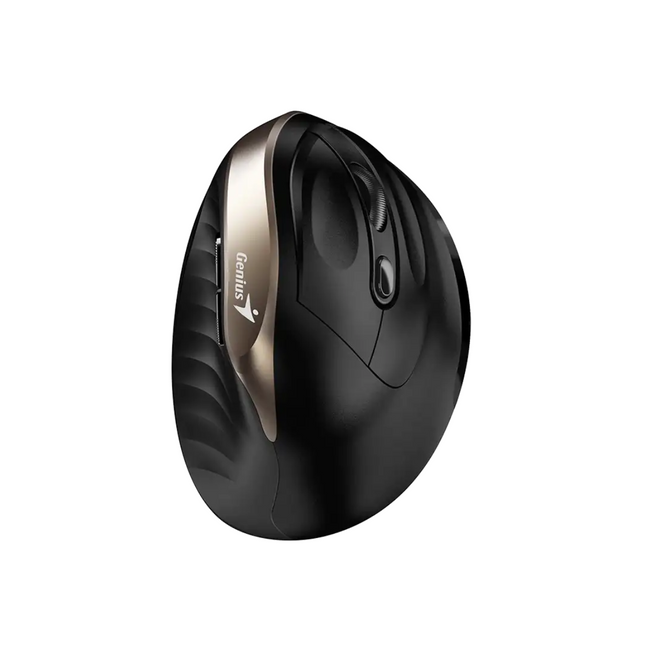 Mouse inalámbrico Genius RS2 Ergo 8250S con diseño ergonómico negro