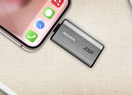 Disco Duro Externo Sólido ADATA SC750 | 1TB | USB 3.2 | 1050MB/s lectura | 1000MB/s escritura | Negro