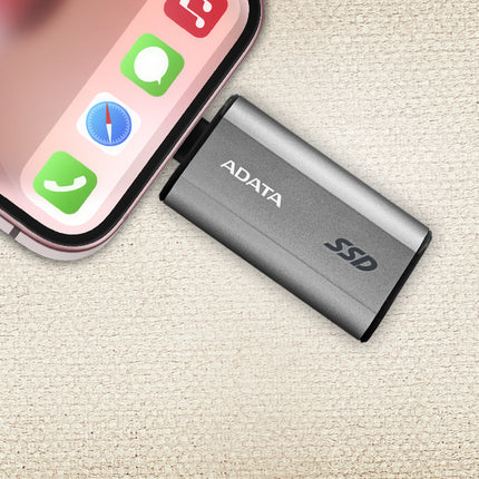 Disco Duro Externo Sólido ADATA SC750 | 1TB | USB 3.2 | 1050MB/s lectura | 1000MB/s escritura | Negro