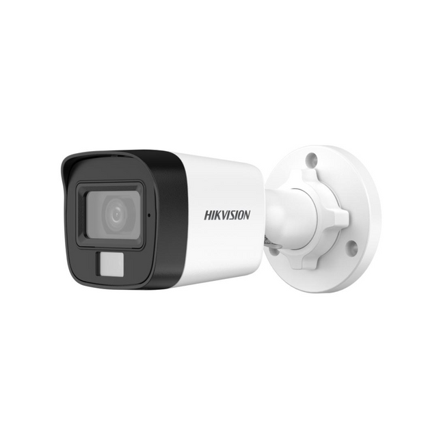 Cámara de Seguridad Analógica Hikvision DS-2CE16K0T-LPFS | 3K | Mini Bullet | Dual Luz | Audio | IP67