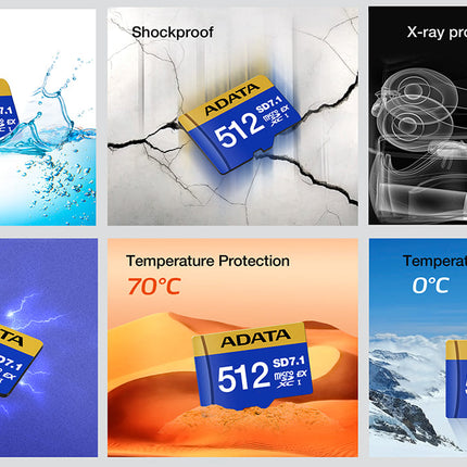 Memoria Micro SD ADATA Express Gen3 | 512GB | SDXC SD7.1 | UD512GEX3L1-C